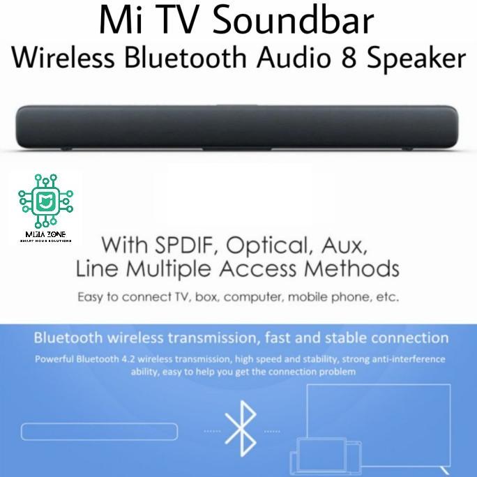 Xiaomi Mi Soundbar Wireless Bluetooth Audio 8 Speaker Sound Bar xiaomi