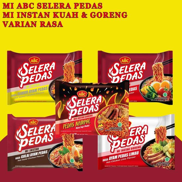 

MIE ABC SELERA PEDAS 6 VARIAN RASA