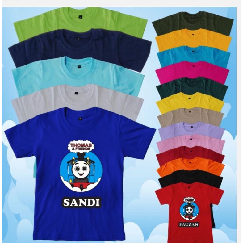 kaos kereta Thomas free nama