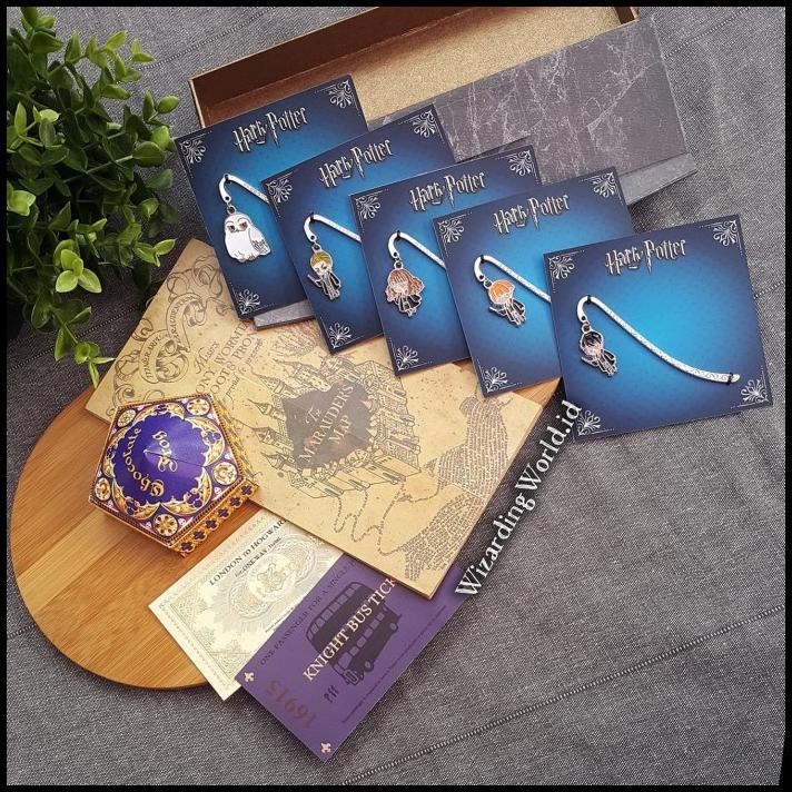 

GRATIS ONGKIR BOOKMARK PEMBATAS BUKU HARRY POTTER HEDWIG RON HERMIONE MALFOY METAL