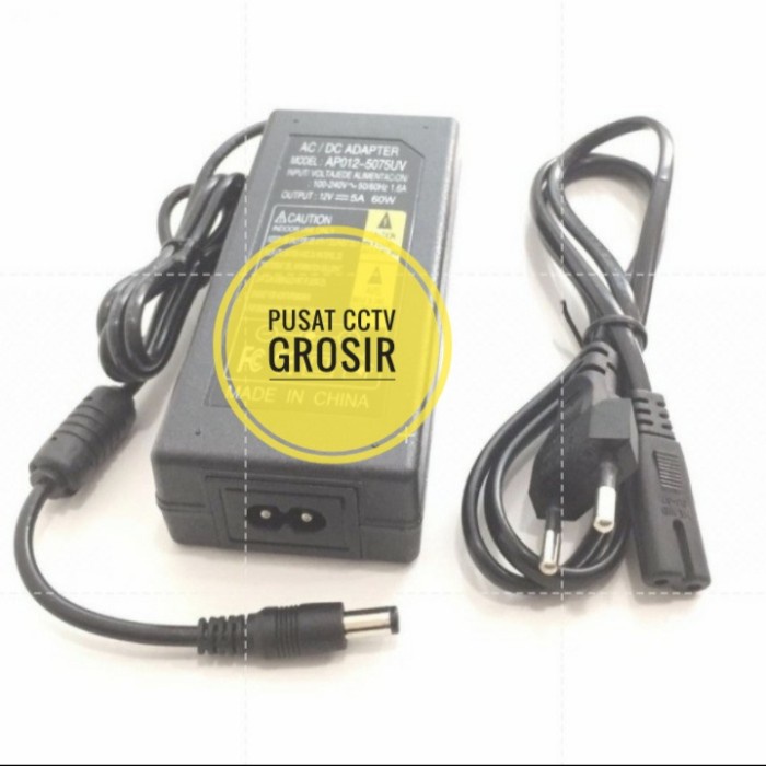 Adaptor Dvr 12V 5A Murni5000Mah