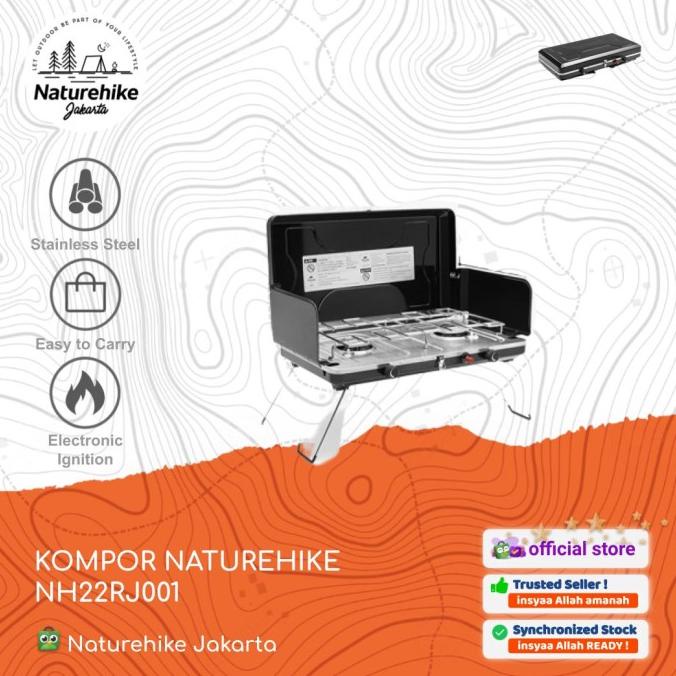 Kompor Gas 2 Tungku Portable Camping Outdoor Naturehike Nh22Rj001 Original