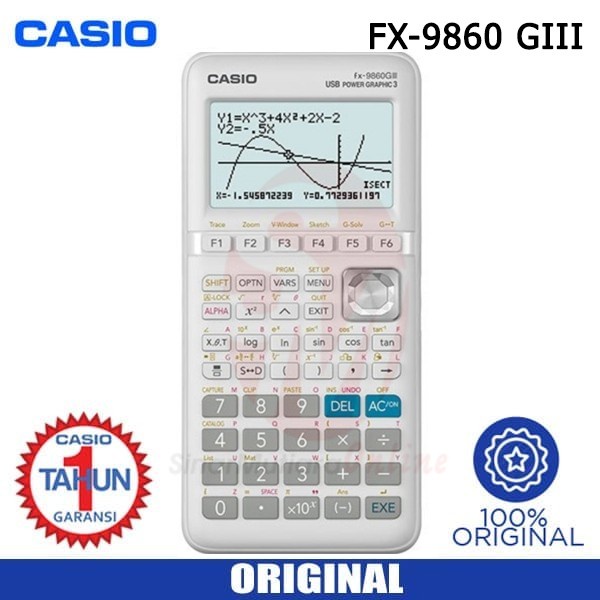 

✨Ready Kalkulator Casio Fx 9860-Giii-Sd Graphic Scientific Ilmiah Diskon