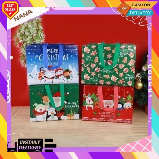 Paperbag Natal Tema Christmas Untuk Tas Kertas Hampers Hadiah Xmas Murah Bagus Unik Tidak Pasaran Pa