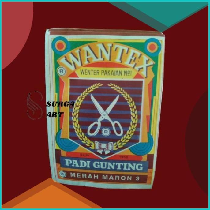

WANTEX MERAH MARON 03 Wenter Padi Gunting Pewarna Kain Textil Permanen