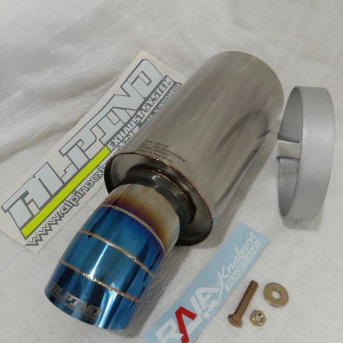PREMIUM KNALPOT MOBIL RACING MUFFLER ALPINO SUARA NGEBAS BULET ORIGINAL TERBARU