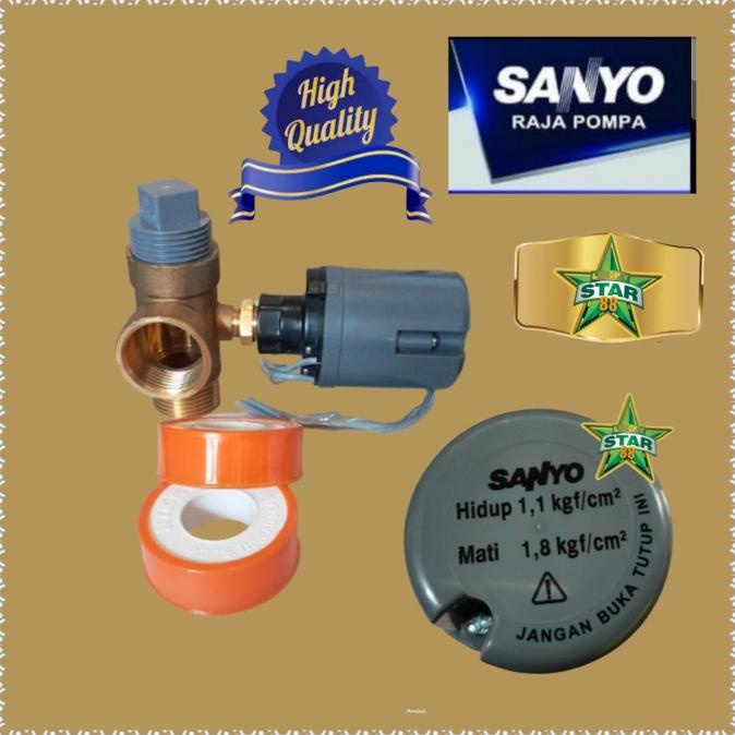 Harga Anjlok Tee+Otomatis Sanyo Ori Pompa Air Semi Jet Pw 120 251 Wasser