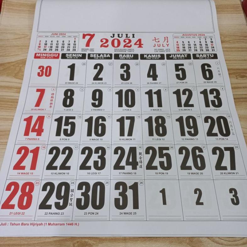 

[ZZR] KALENDER DINDING ATAU KK JUMBO WARNA 2024 BARU