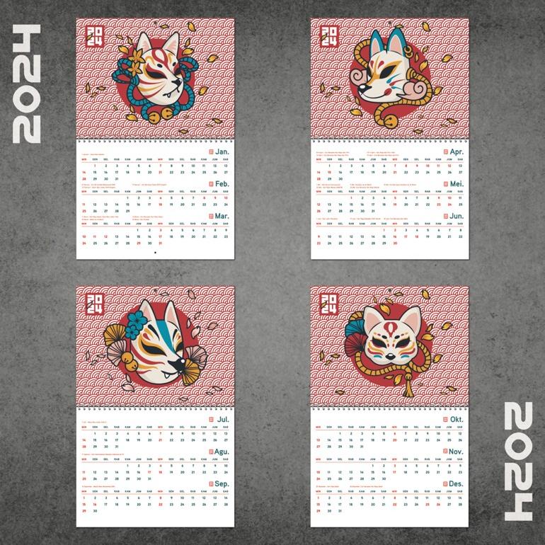 

[ZZR] KALENDER DINDING AESTHETIC 2024 SHOPEE
