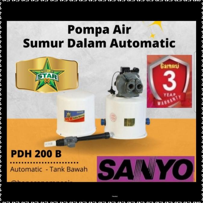Harga Anjlok Mesin Pompa Air Sanyo Pdh 200 B Jet Pump 200 Watt Sumur Dalam 30 Meter