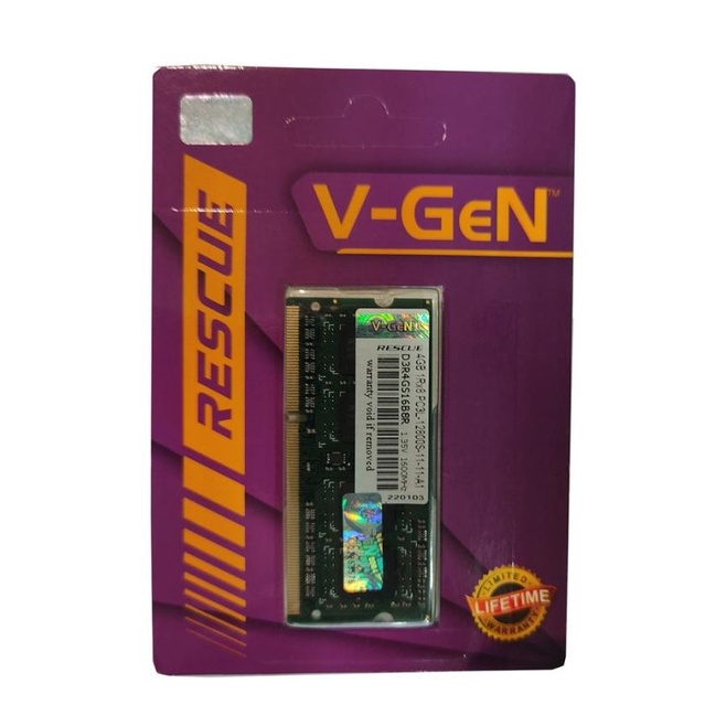 V-Gen Ram Sodimm Ddr3/Ddr3L 4Gb 12800 Rescue - Memory Ram Laptop Vgen