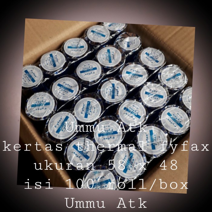 

Kertas Thermal 58 X 48 Fyfax Original 100% Dan Terpercaya