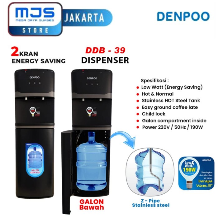 DENPOO DISPENSER DDB 39 GALON BAWAH