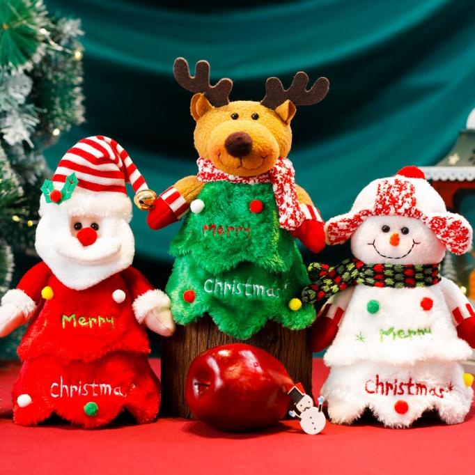 

Boneka Santa Pohon Natal Plush Toy Snowman Dekorasi Pajangan Christmas Pengiriman Cepat