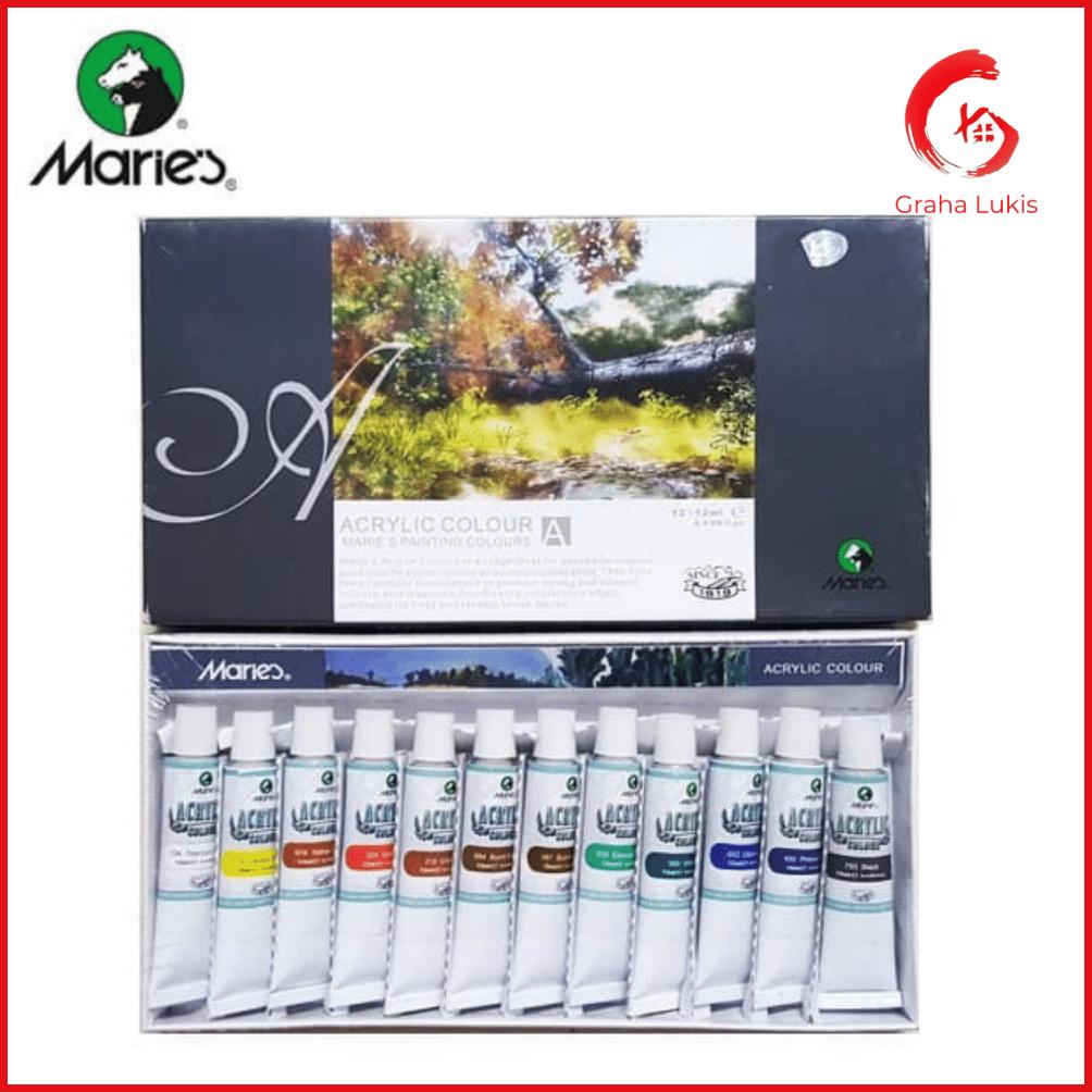 

Baru - Cat Akrilik Maries Acrylic Color Set 12 - 812B ~