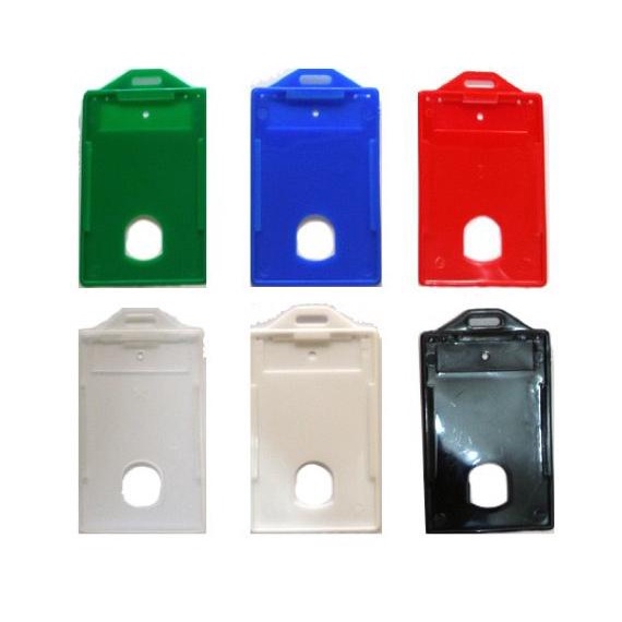 

ID Card Holder / Casing / Tempat Wadah Plastik Warna Kartu Identitas - Transparan
