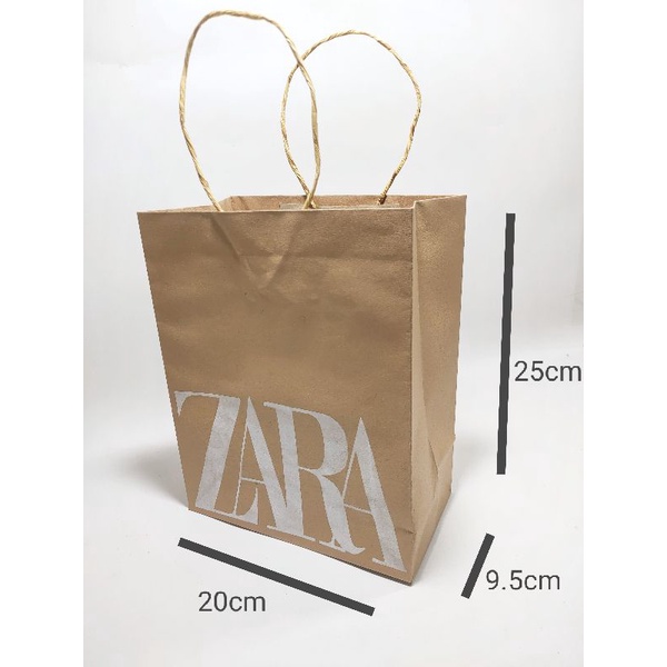 

[Siap Kirim] Paperbag Zara Uk 25x20 - Paperbag coklat Terlaris - Paperbag Tebal