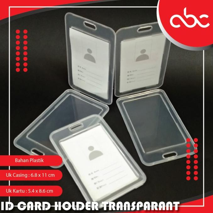 

Casing ID Card Holder Plastik 2 Muka tranparant