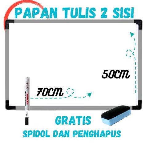 

Hot Sale Ter Papan Tulis Belajar White Board Ukuran 50 x 70 dan papan 60 x80 Spidol Dan Penghapus ( ) !!