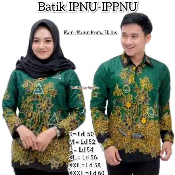Model baru - Kemeja batik ipnu ippnu nasional kain halus dan rapi baju ipnu seragam ipnu seragam ipp