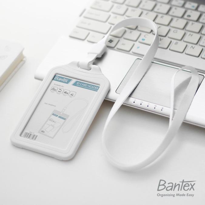 

Bantex Cobalt Blue Dual Side ID Card Holder Lanyard Portrait 8881