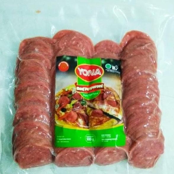 

PROMO YONA BEEF PEPPERONI PEPERONI 500GR TOPPING PIZZA BEST SELLER TESSAANDRI