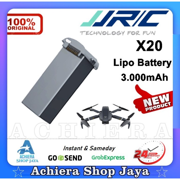 Battery Jjrc X20 Battery 11.1V 3.000Mah Drone Baterai Lipo 3S Original