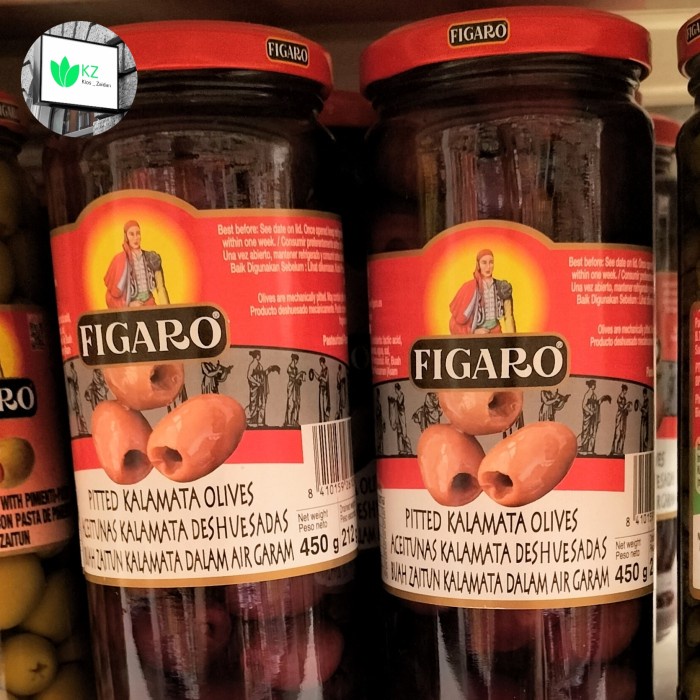 

Figaro Pitted Kalamata Olives 450 gr Buah Zaitun Kalamata