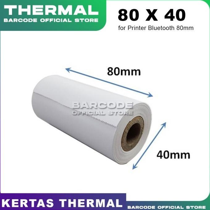 

Kertas Struk Thermal Printer KasirEpson TMT82X (80 x 40 mm) 10 ROLL