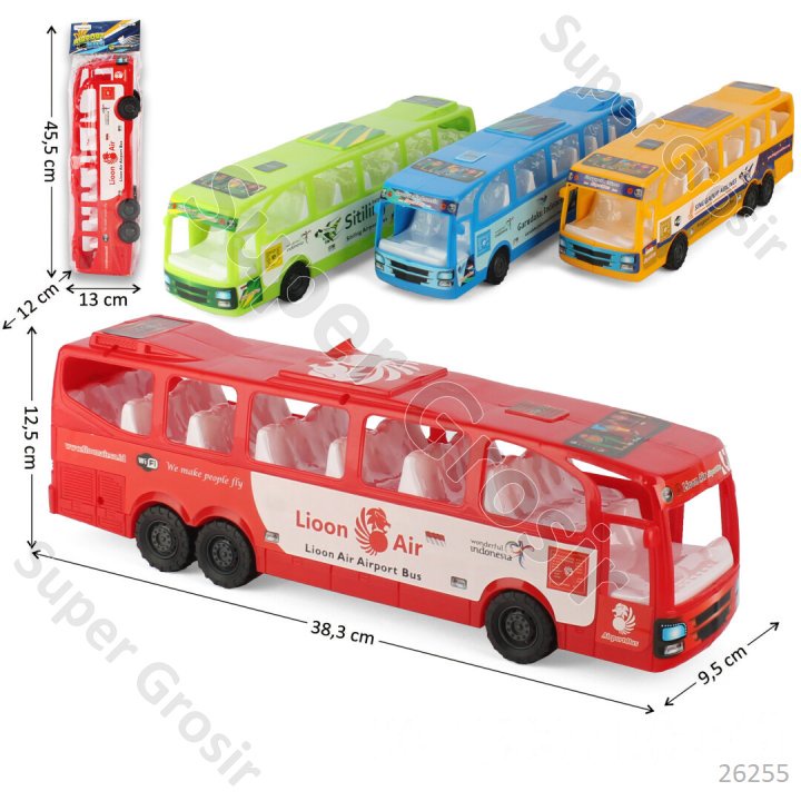Mainan Anak Mainan Mobil Bus Mainan Bus Bandara 38 cm F/C Airport Bus