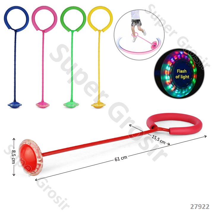 Mainan Anak Hula Hoop Kaki Roda Nyala Lampu Led