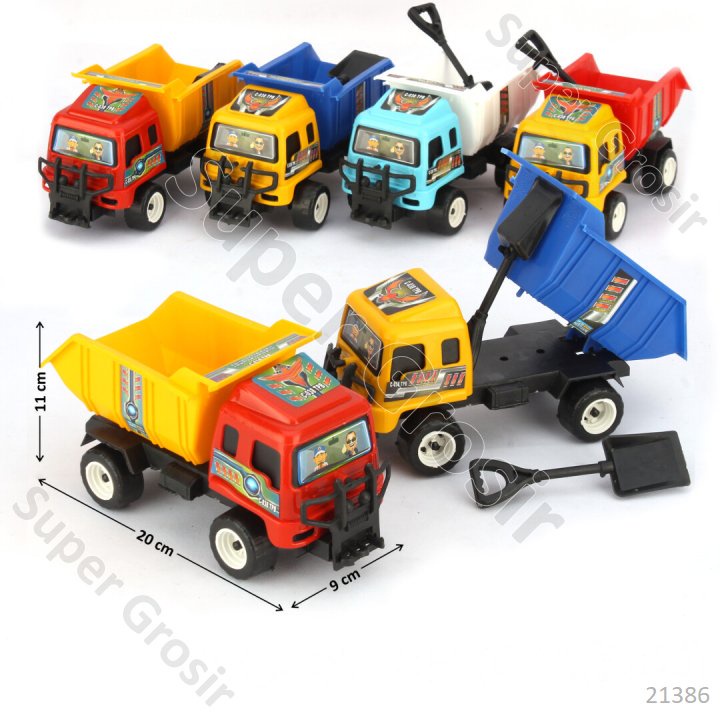 Mainan Anak Mainan Truk Dump 20 cm F/W Truck Pasir Batu