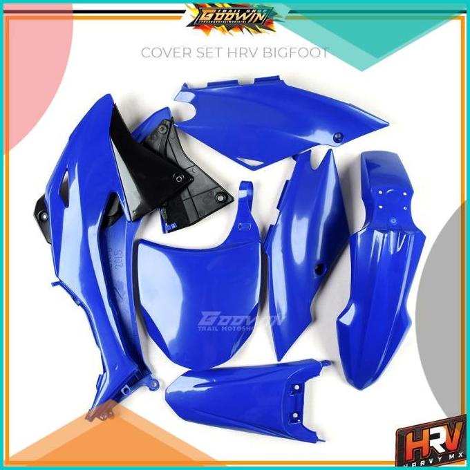 Paketan Cover Body Trail Set HRV KLX BIGFOOT BF Dtracker Hitam 16novz3