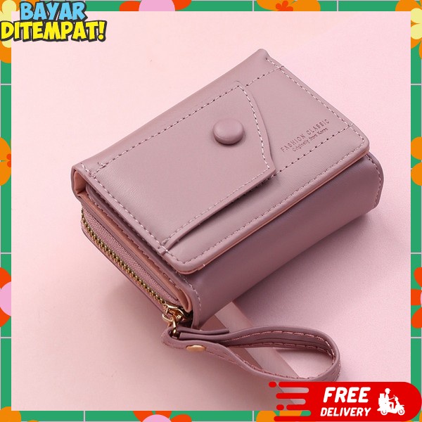 Dompwt Mini Dompet Wnita Lucu Dmpet Panjang Dompet Panjang Lipat Kancing Import Dopet Pesta Kondanga