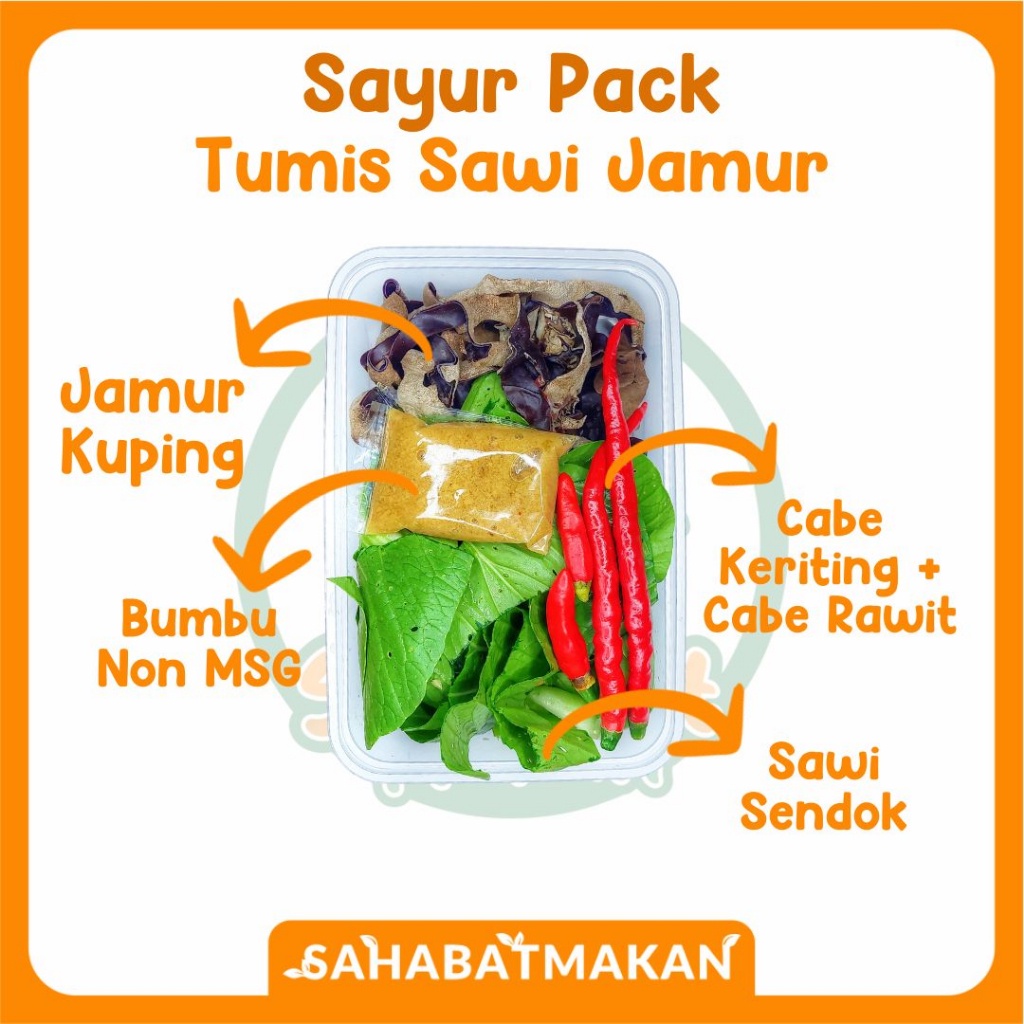 

Tumis Sawi Jamur - Sayur Pack / Sayur Prep / Sayur Instant Â€” Sahabat Makan Sayur Jogja