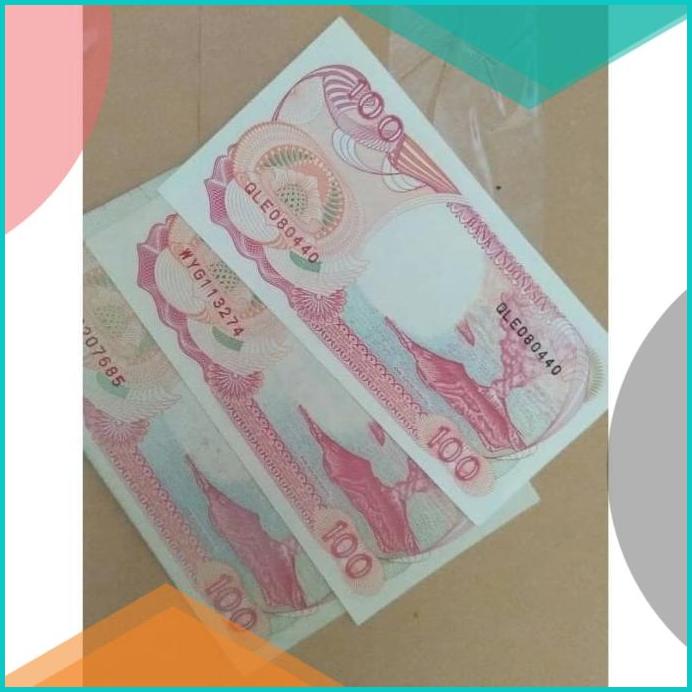 Uang Kuno / Uang Lama Kertas Rp 100 Seratus Rupiah Perahu Phinisi 1992