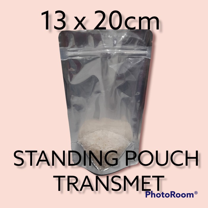 +++++] Standing Pouch + Ziplock kombinasi Metalized 13 x 20cm