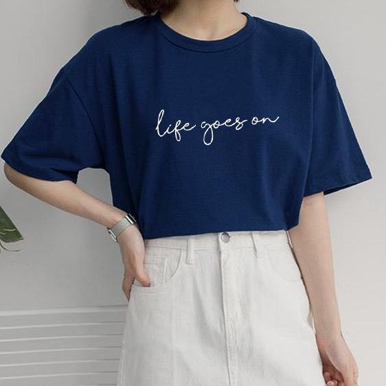 Sale Kaos Life Oges On I Remember Logo Bts Army Tshirt Korean Style Baju Distro Kpop Oversize Viral