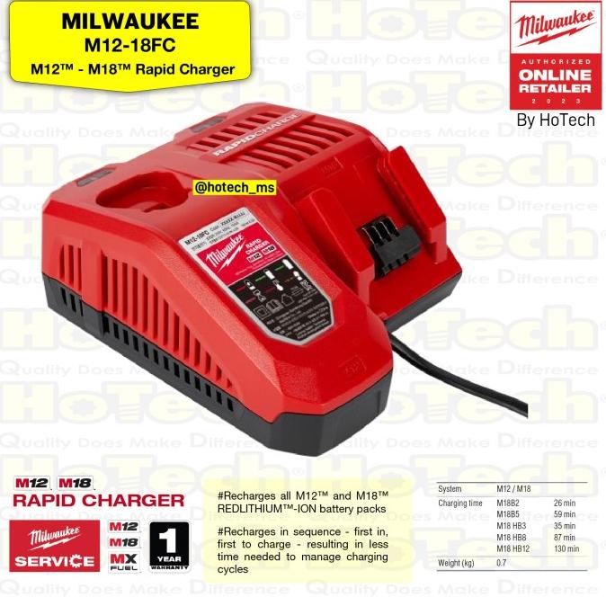 Milwaukee / Charger / M12-18Fc M12 - M18 Rapid Charger