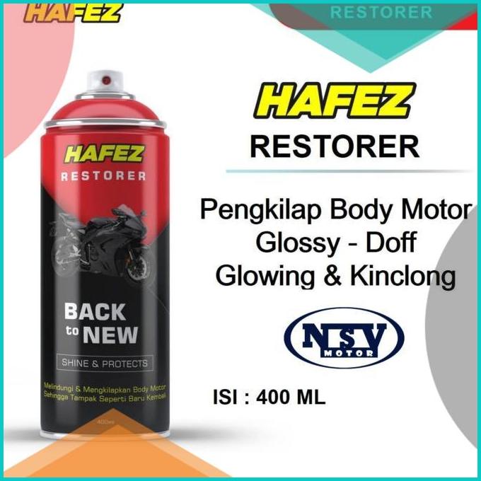 HAFEZ RESTORER - PENGKILAP DAN PENGHITAM BODY MOTOR/MOBIL/BAN GLOWING