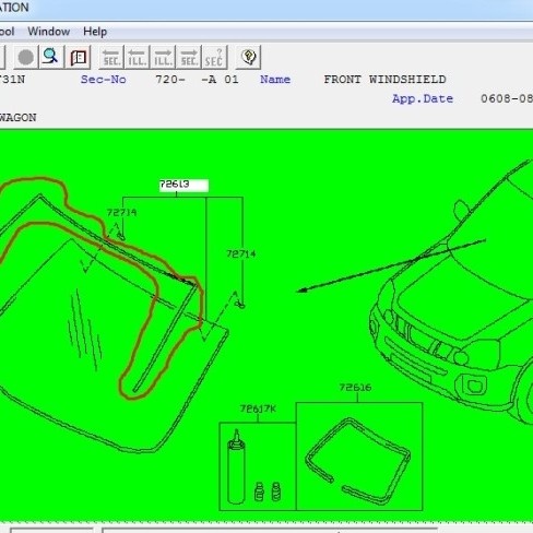 Sale Xtrail T31 Karet List Kaca Depan Moulding W/S Up 100% Ori Nissan #Bergaransi #Resmi