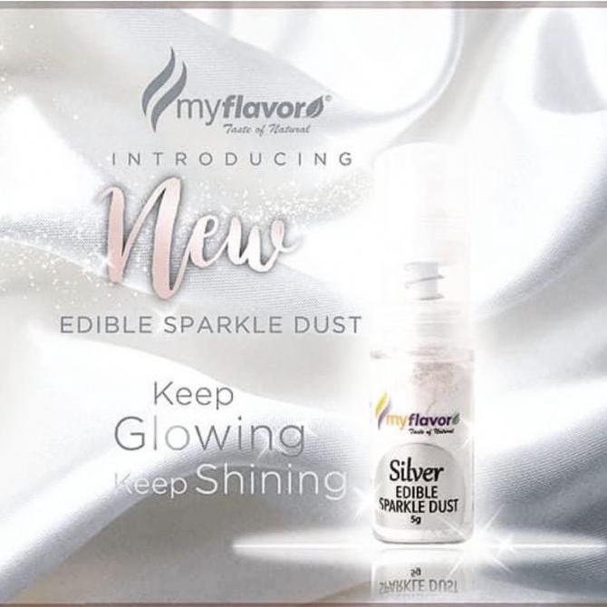 

Laris My Flavor Silver Edible Sparkle Dust Edible Glitter 5 Gram