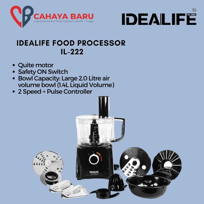 Idealife Food Processor Il-222