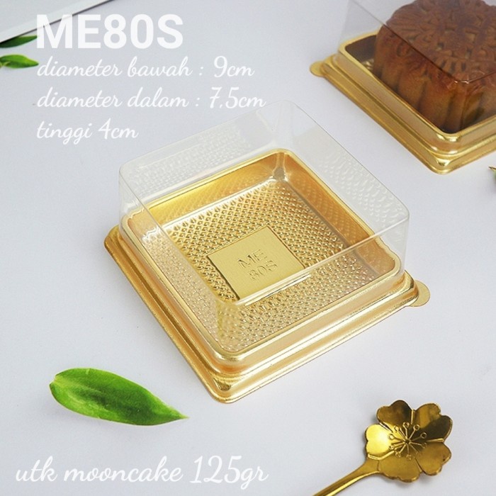 Terbaru Tray Mika Tutup Mooncake 125Gr Mooncake Puding 50Tray + Tutup Promo Terlaris