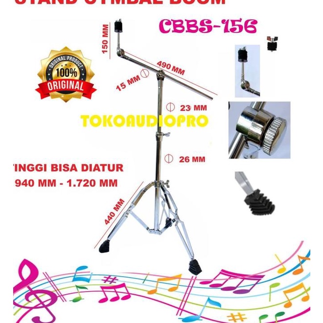 Stand Cymbal Boom Stand Cymbal Dengan Boom