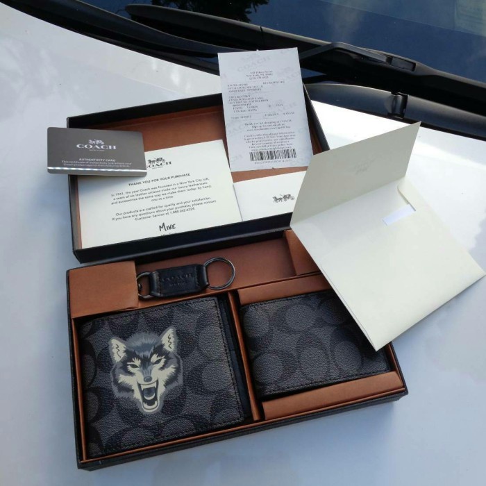 ✨New Coach Wallet Wolf Murah 100 OriginalDompet Pria Legit Limited
