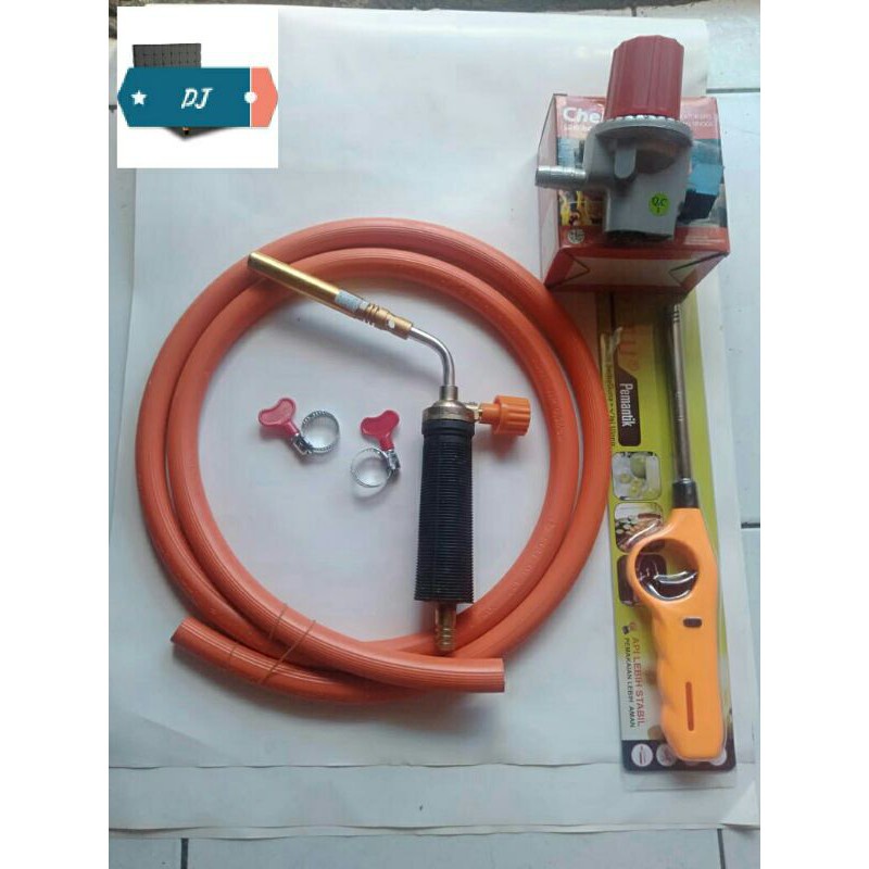 Blow Torch Kepala Heating Torch Flame Gun Solder Las Lpg Lengkap