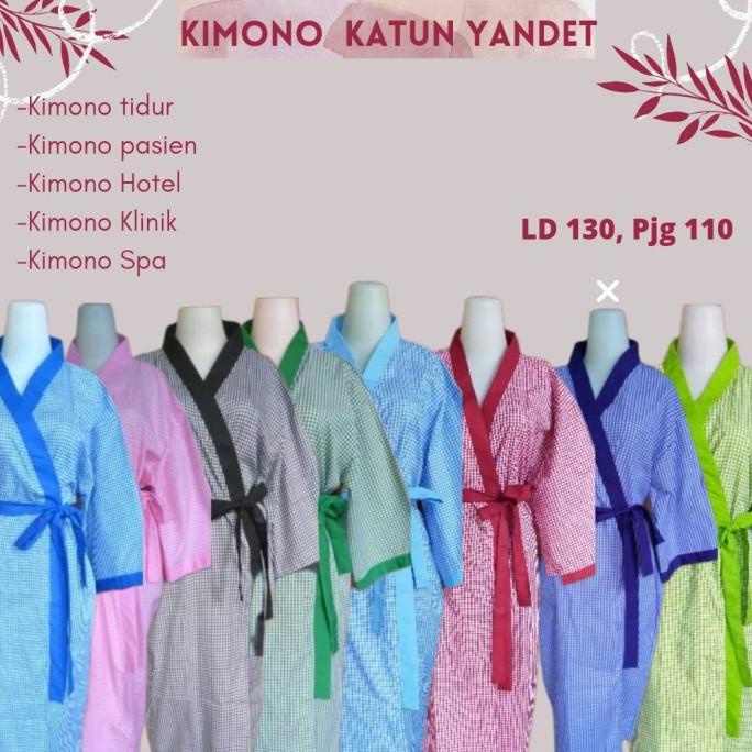 ala Baju Pasien Kimono Tidur Pria Wanita Katun Jumbo