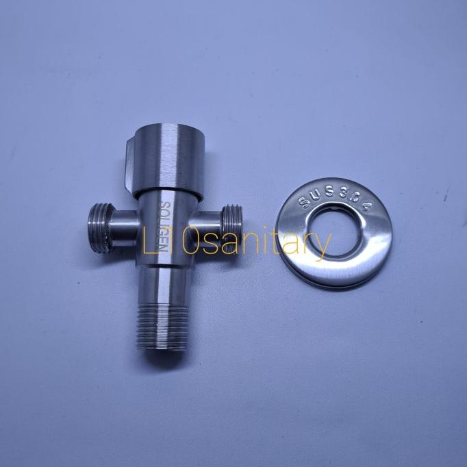 kran closet stainless soligen yg4 / kran toilet t / stop kran cabang 2