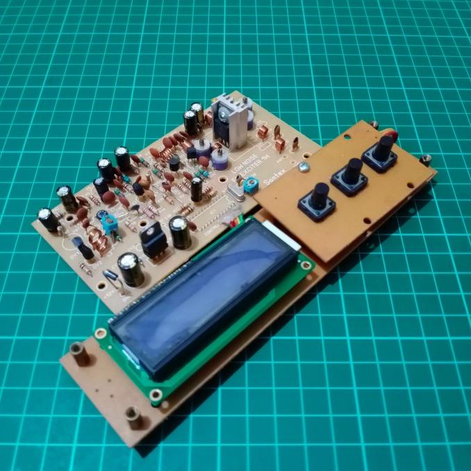 pll pemancar fm exciter tx transmitter 1watt 76 108 mhz lcd display